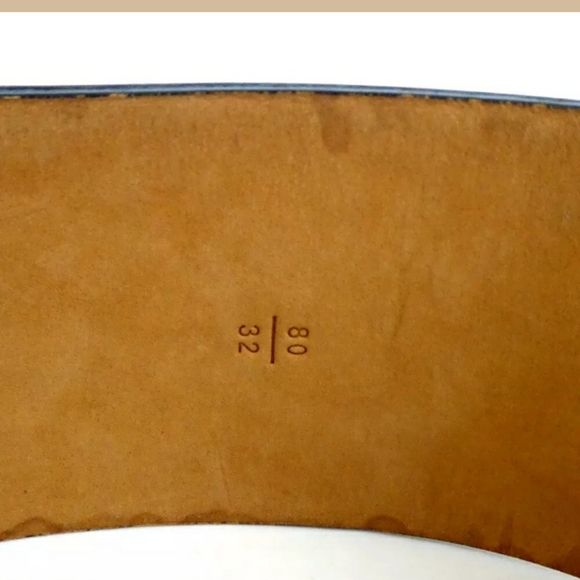 AUTH LOUIS VUITTON 80/32 CT0073 THICK WIDTH BELT - Picture 4 of 8